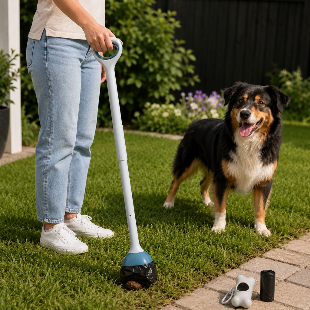 Dog Pooper Scooper for Walks & Yard Cleanup