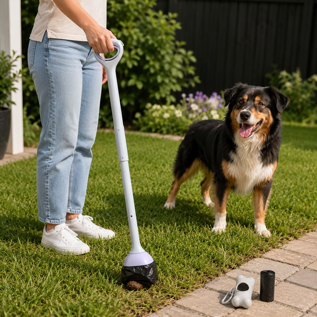 Dog Pooper Scooper for Walks & Yard Cleanup