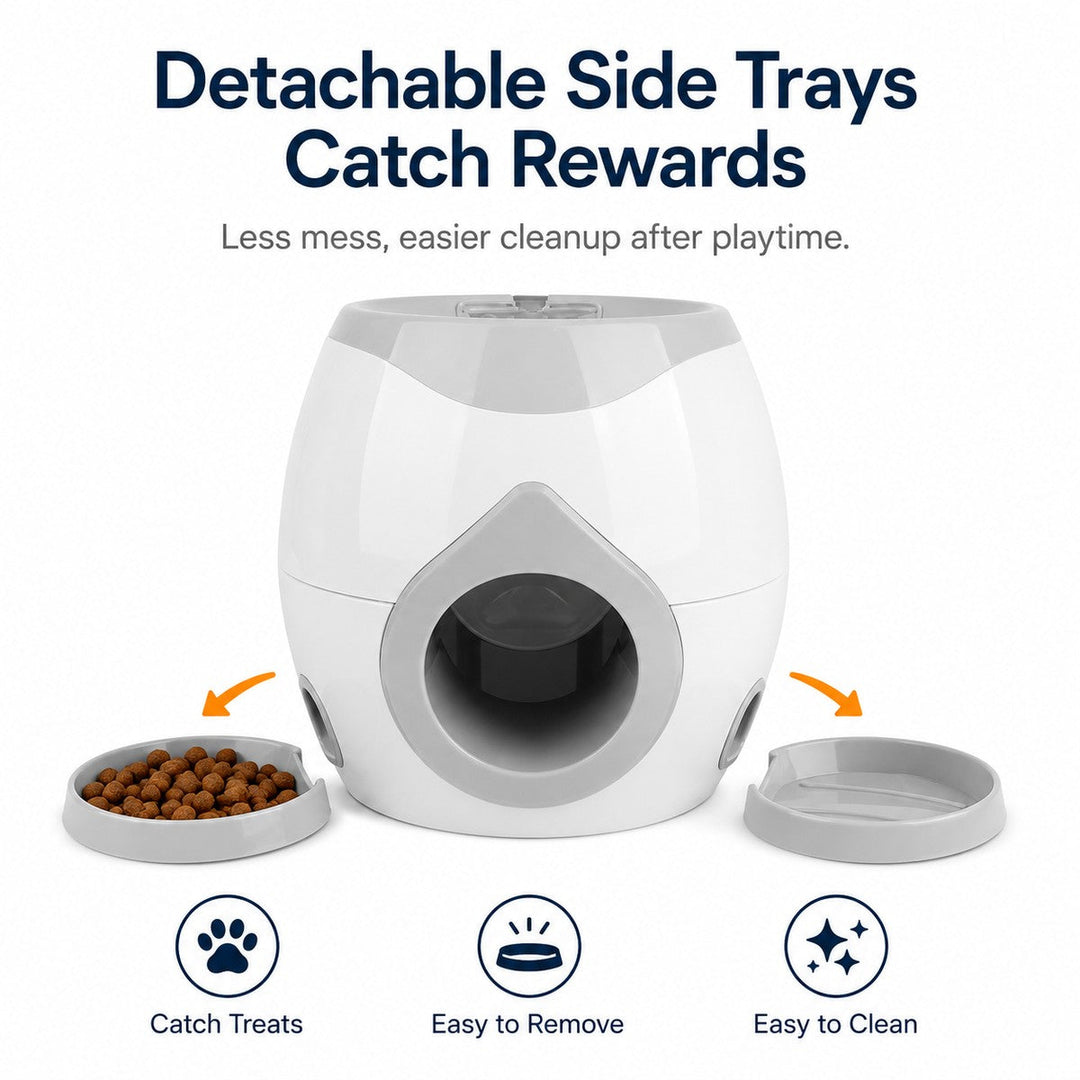 Ball-Activated Dog Puzzle Feeder for Indoor Play & Slow Eating