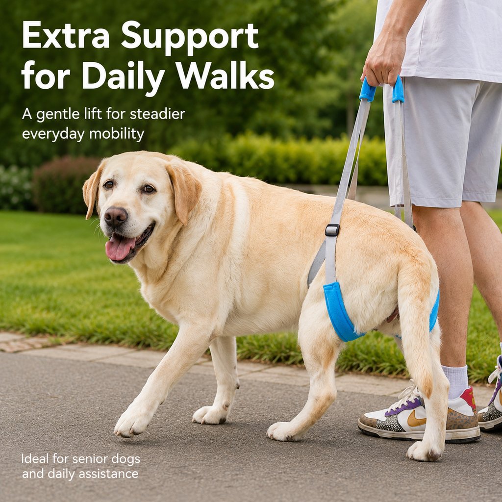 Dog Rear Leg Lift Support Sling for Stairs & Cars | Senior Dog Mobility Support