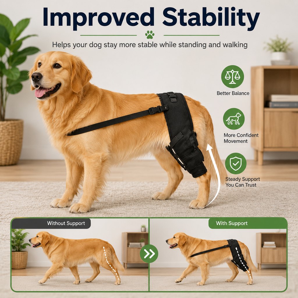 Dog Rear Leg Support Brace for Senior & Weak Dogs