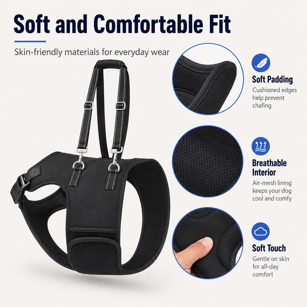 Dog Rear Leg Support Harness for Senior Dogs | Walking & Mobility Lift Assistance