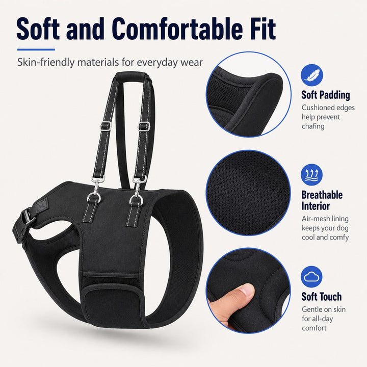 Dog Rear Leg Support Harness for Senior Dogs | Walking & Mobility Lift Assistance