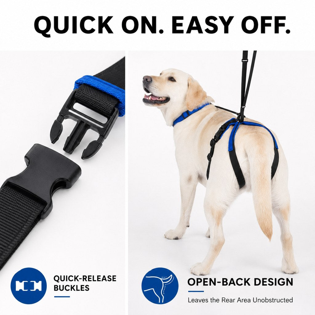 Adjustable Dog Rear Lift Support Harness