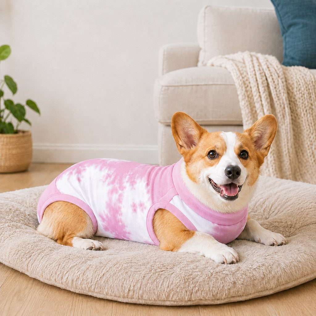 Dog Post Surgery Recovery Suit | Soft Anti-Lick Protective Onesie for Spay Neuter Recovery