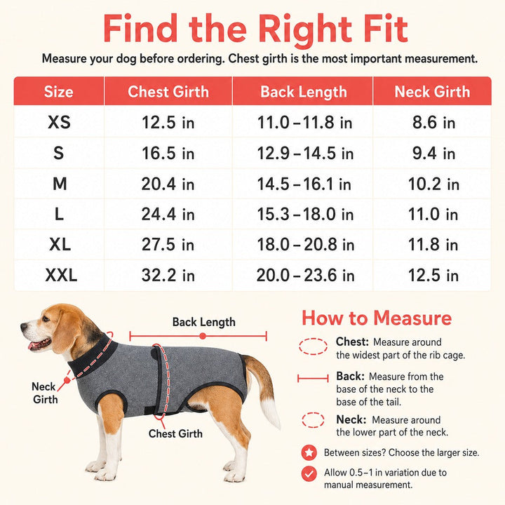 Dog Recovery Suit After Surgery