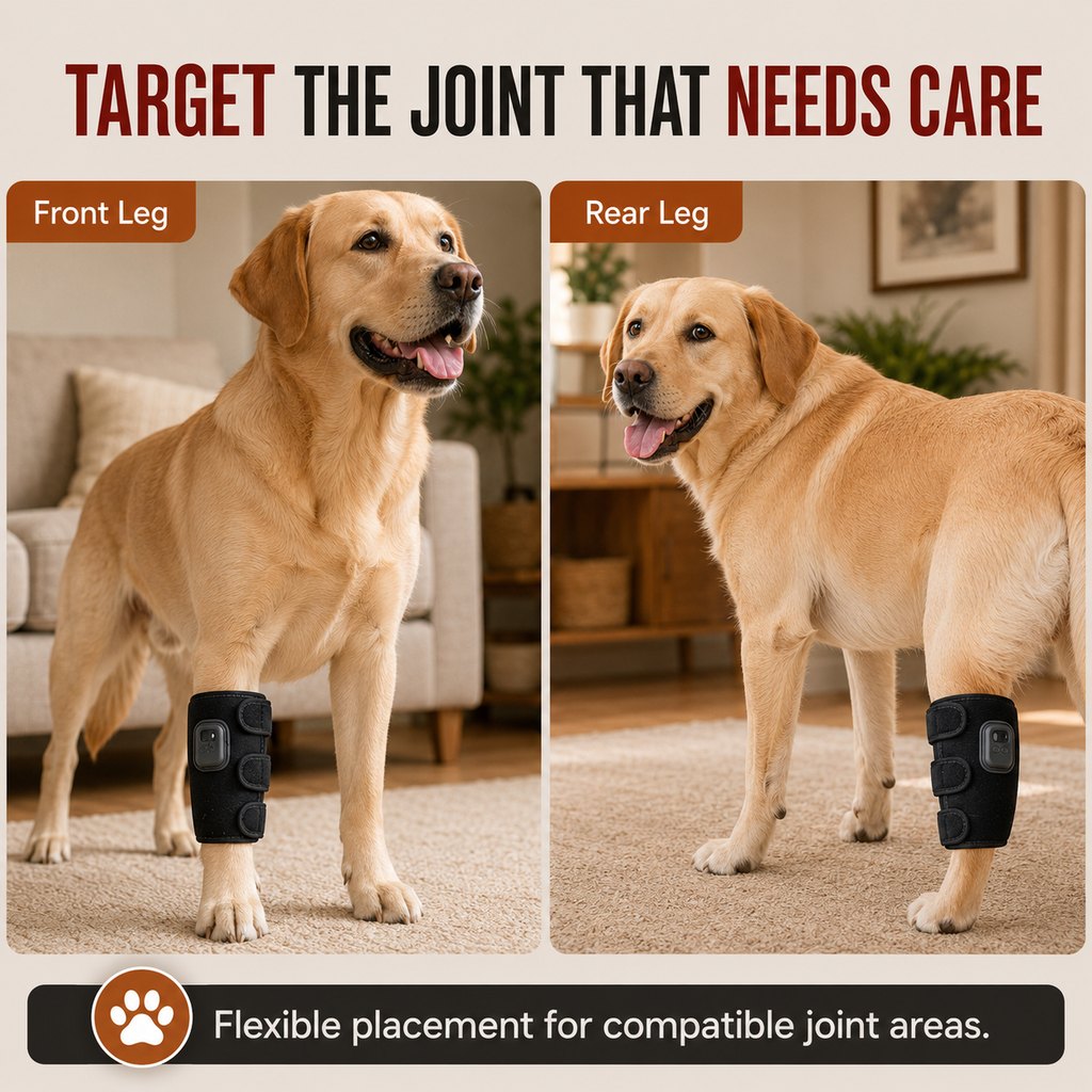Dog Red Light Joint Wrap for Senior Dogs & Post-Walk Comfort