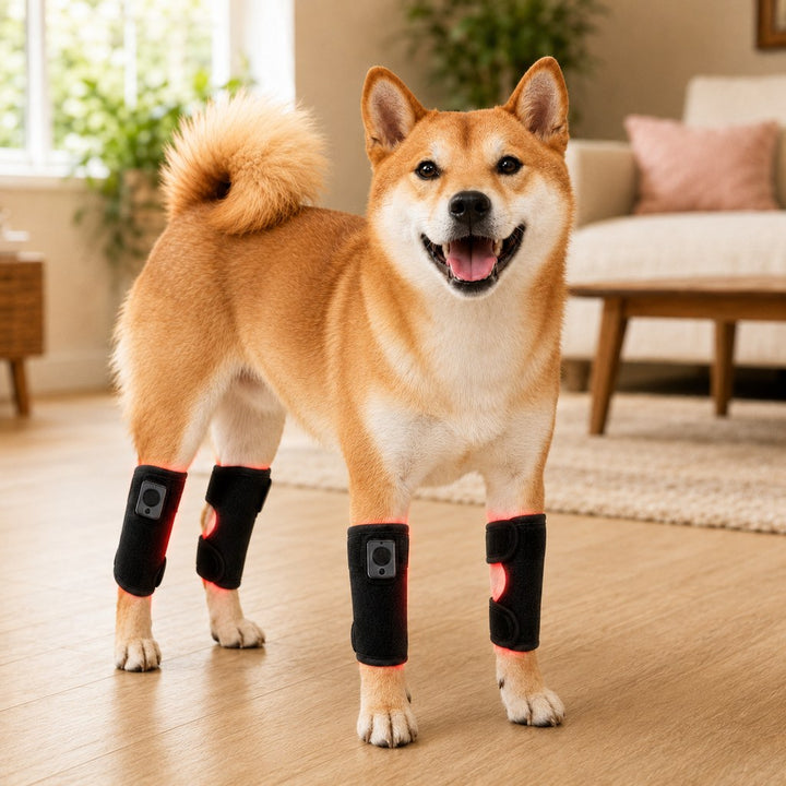 Rechargeable Red Light Therapy Dog Knee Wrap for Senior Dogs