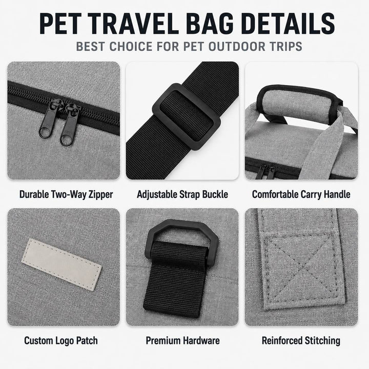 Pet Travel Bag for Dogs & Cats