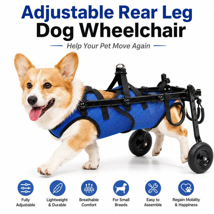 Adjustable Rear Leg Dog Wheelchair for Daily Walks