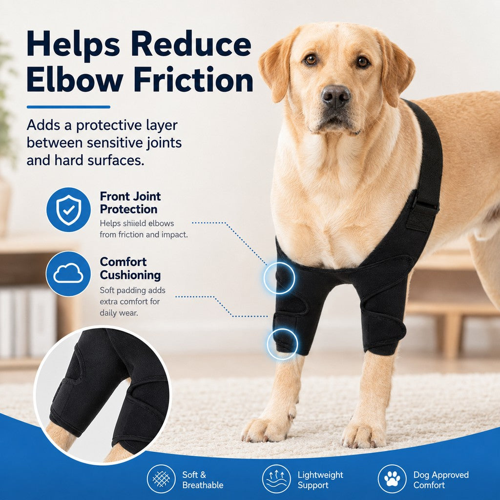 Dual Front Leg Dog Support Brace for Walking & Rest