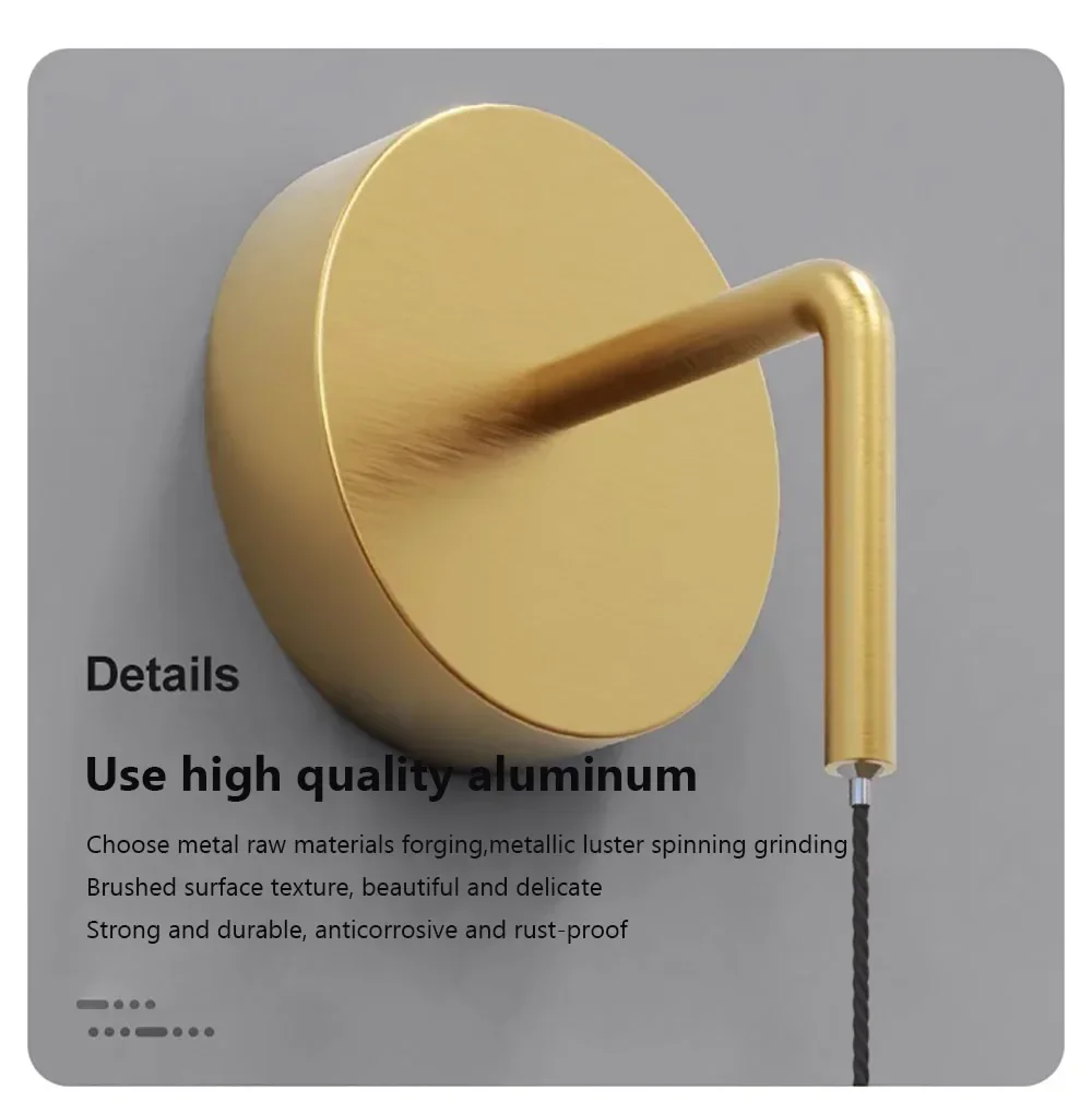 Modern Aluminium LED Wall Light – Minimalist Bedside Reading Sconce |