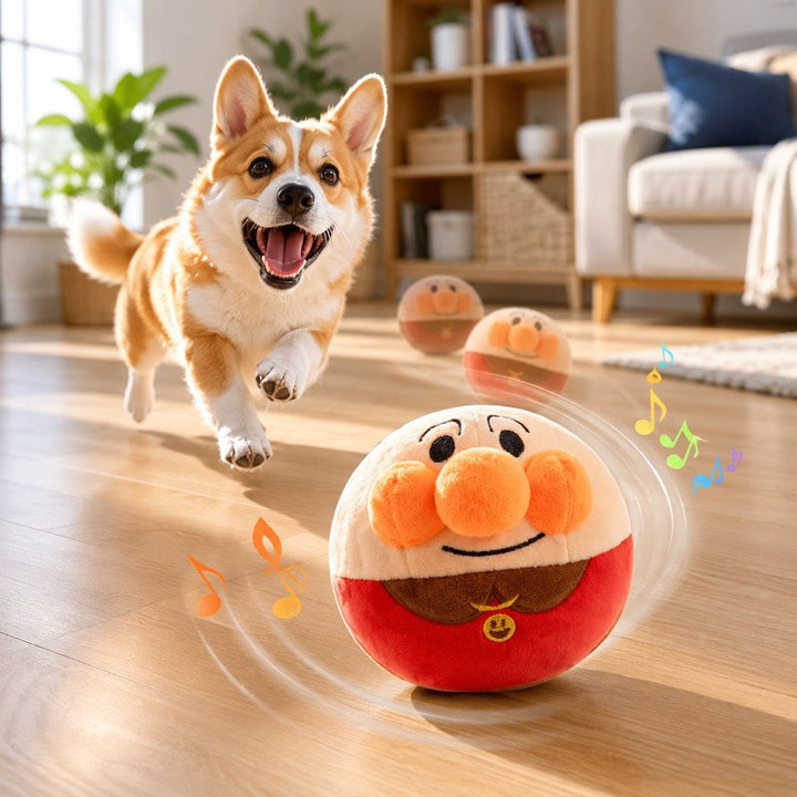 Interactive Electric Bouncing Plush Dog Toy for Indoor Chase Play & Bored Dogs