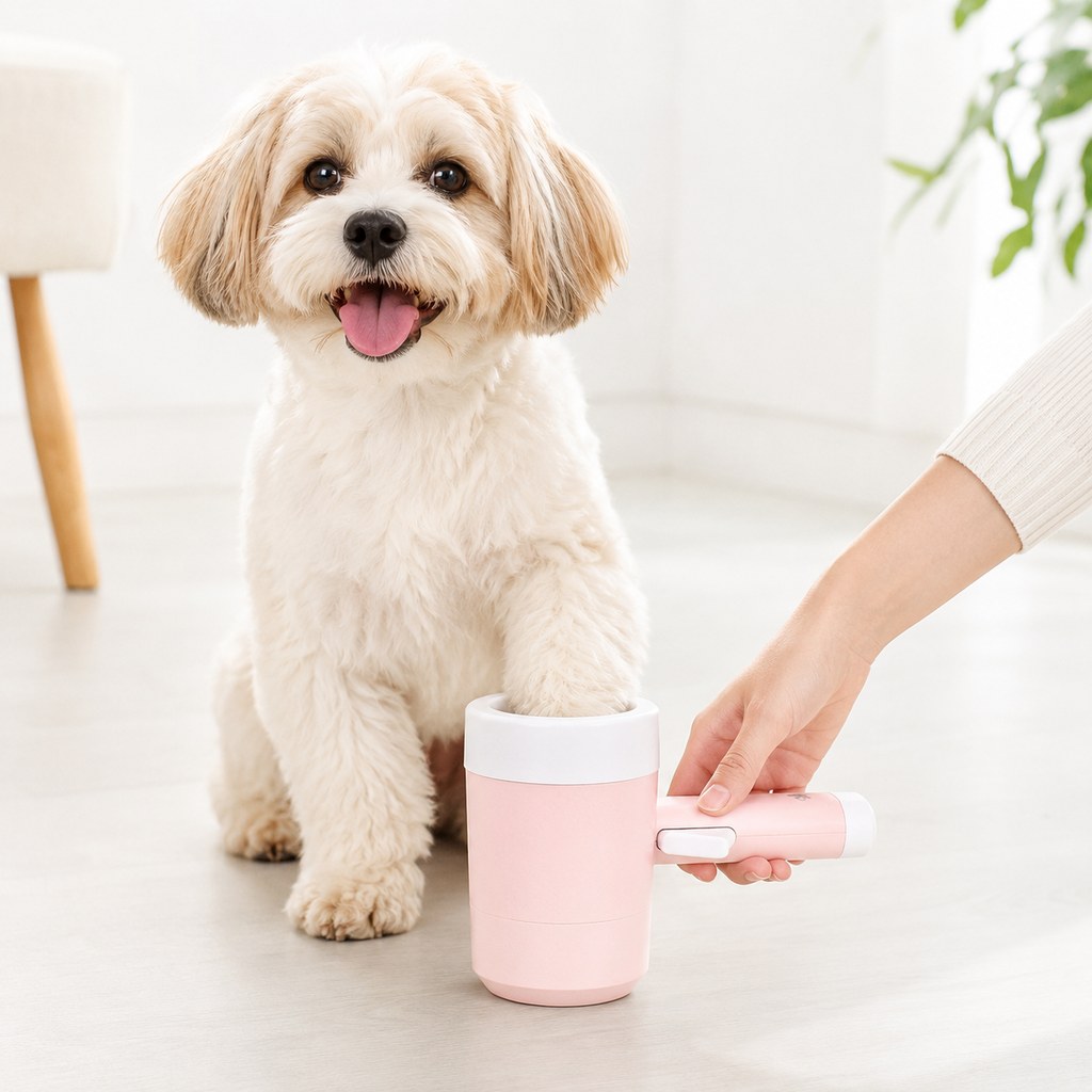 Electric Dog Paw Cleaner Cup for Muddy Walks