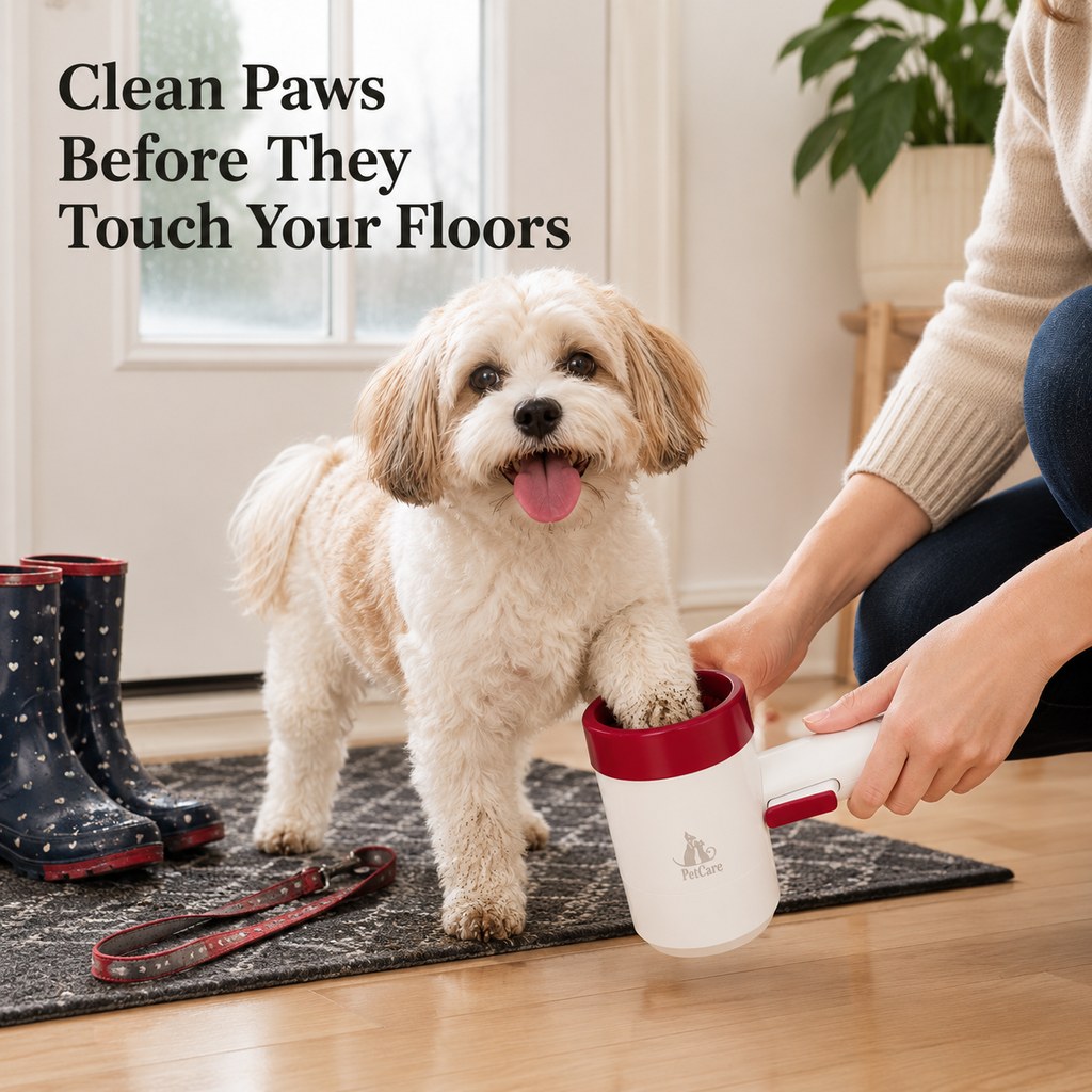 Electric Dog Paw Cleaner Cup for Muddy Walks