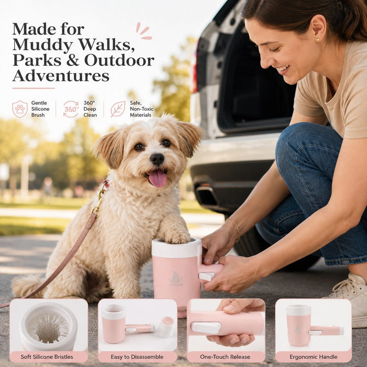 Electric Dog Paw Cleaner Cup for Muddy Walks