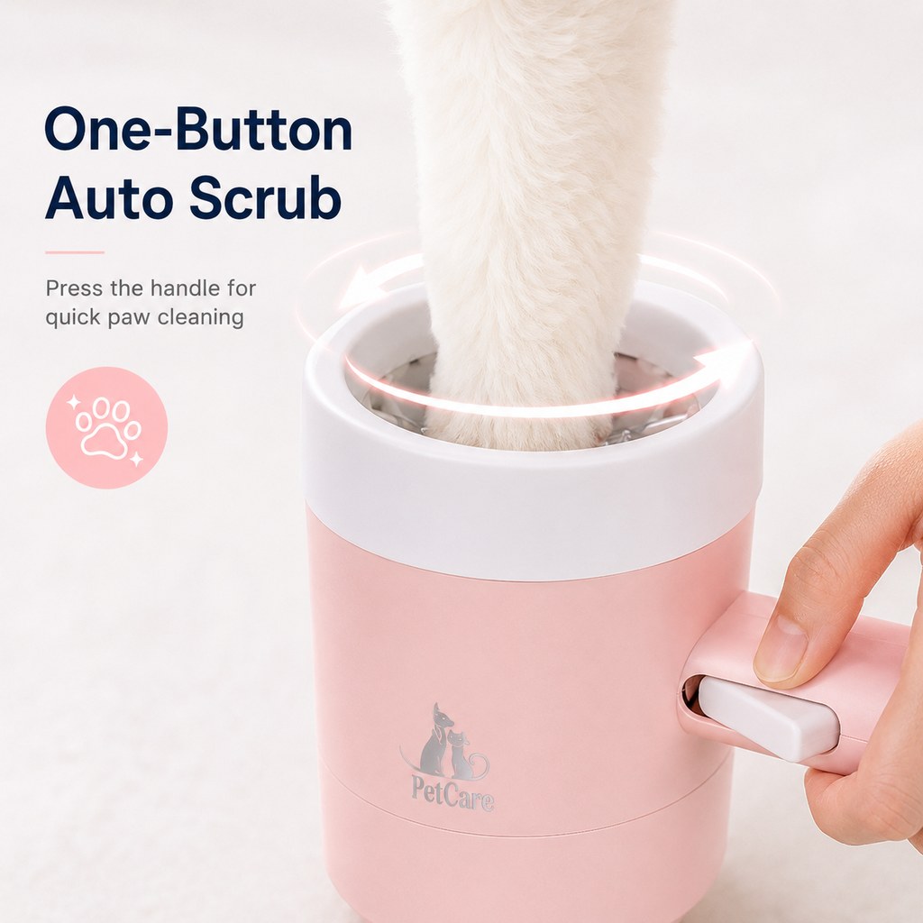Electric Dog Paw Cleaner Cup for Muddy Walks