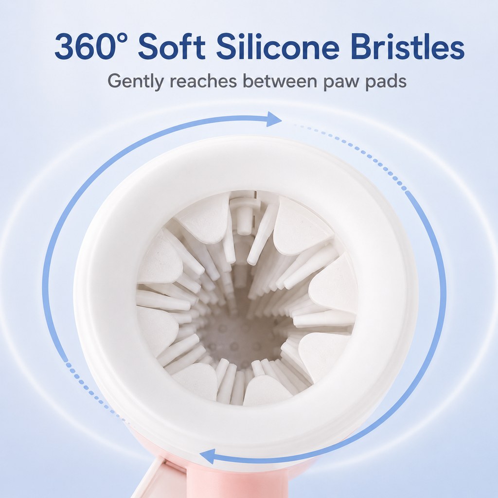 Electric Dog Paw Cleaner Cup for Muddy Walks