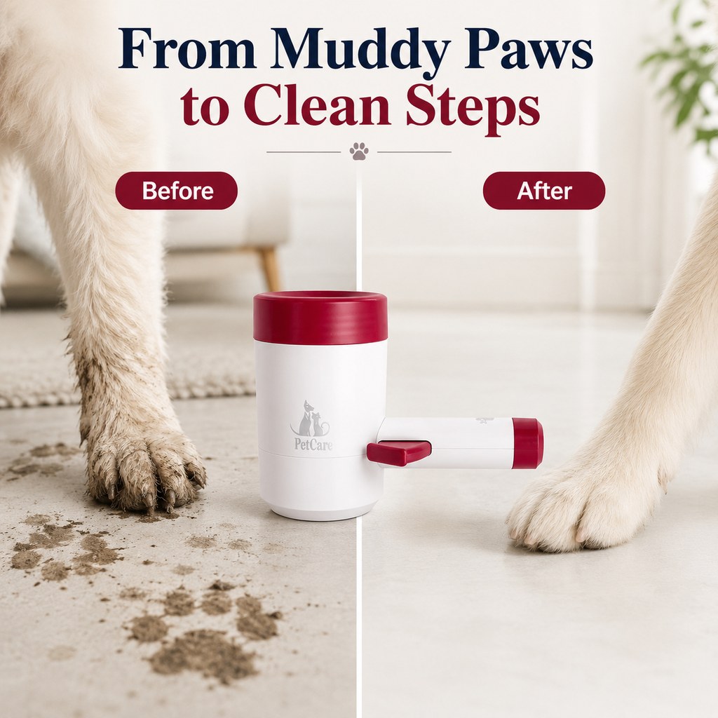 Electric Dog Paw Cleaner Cup for Muddy Walks
