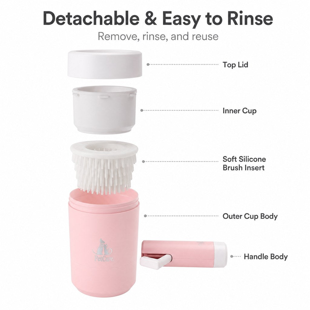 Electric Dog Paw Cleaner Cup for Muddy Walks