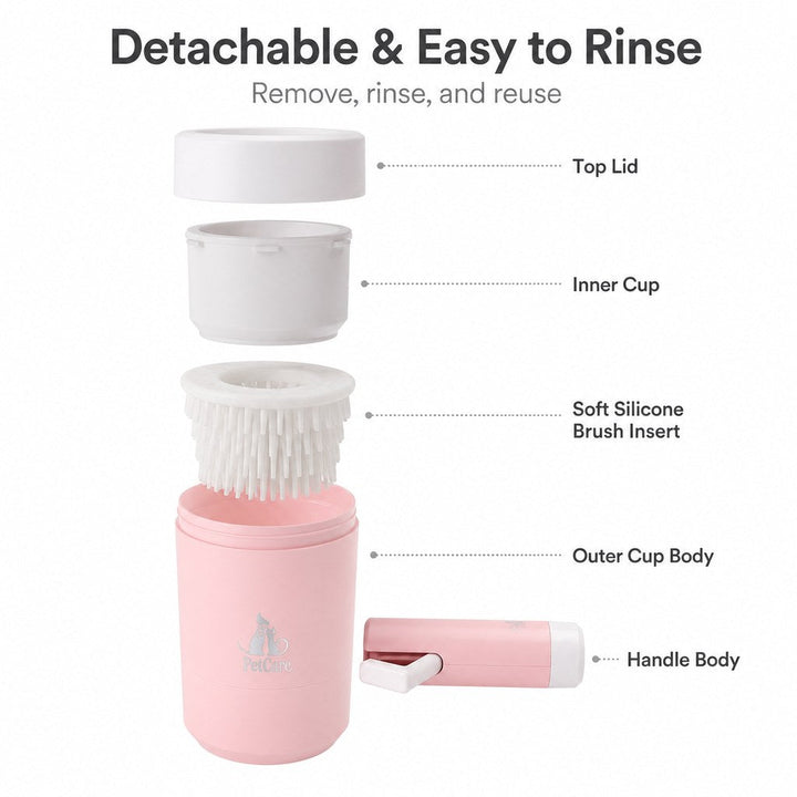 Electric Dog Paw Cleaner Cup for Muddy Walks