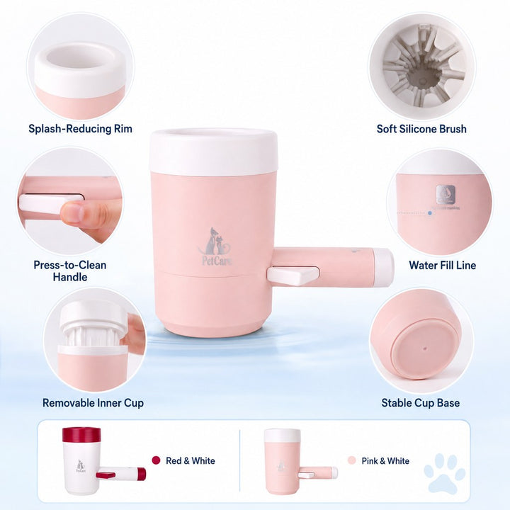 Electric Dog Paw Cleaner Cup for Muddy Walks