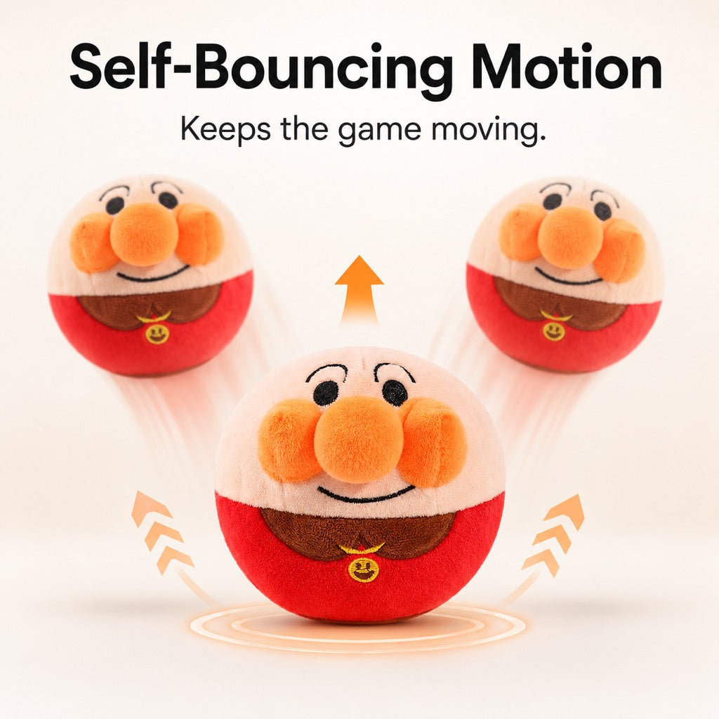 Interactive Electric Bouncing Plush Dog Toy for Indoor Chase Play & Bored Dogs