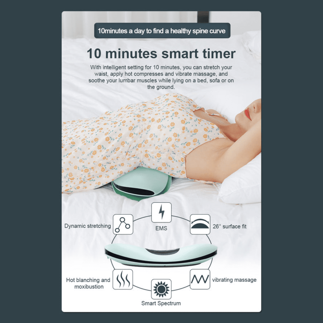 Electric Lower Back Massager - With Heat Function