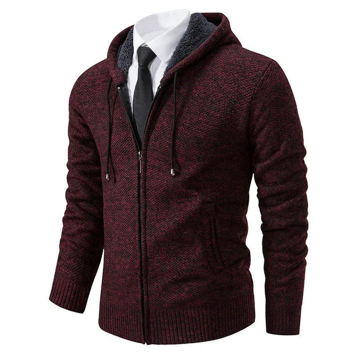 Men's Zip-Through Lined Coat for Everyday Wear in Beige, image 1