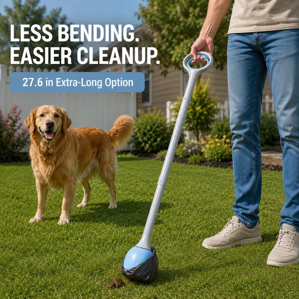 Dog Pooper Scooper for Walks & Yard Cleanup