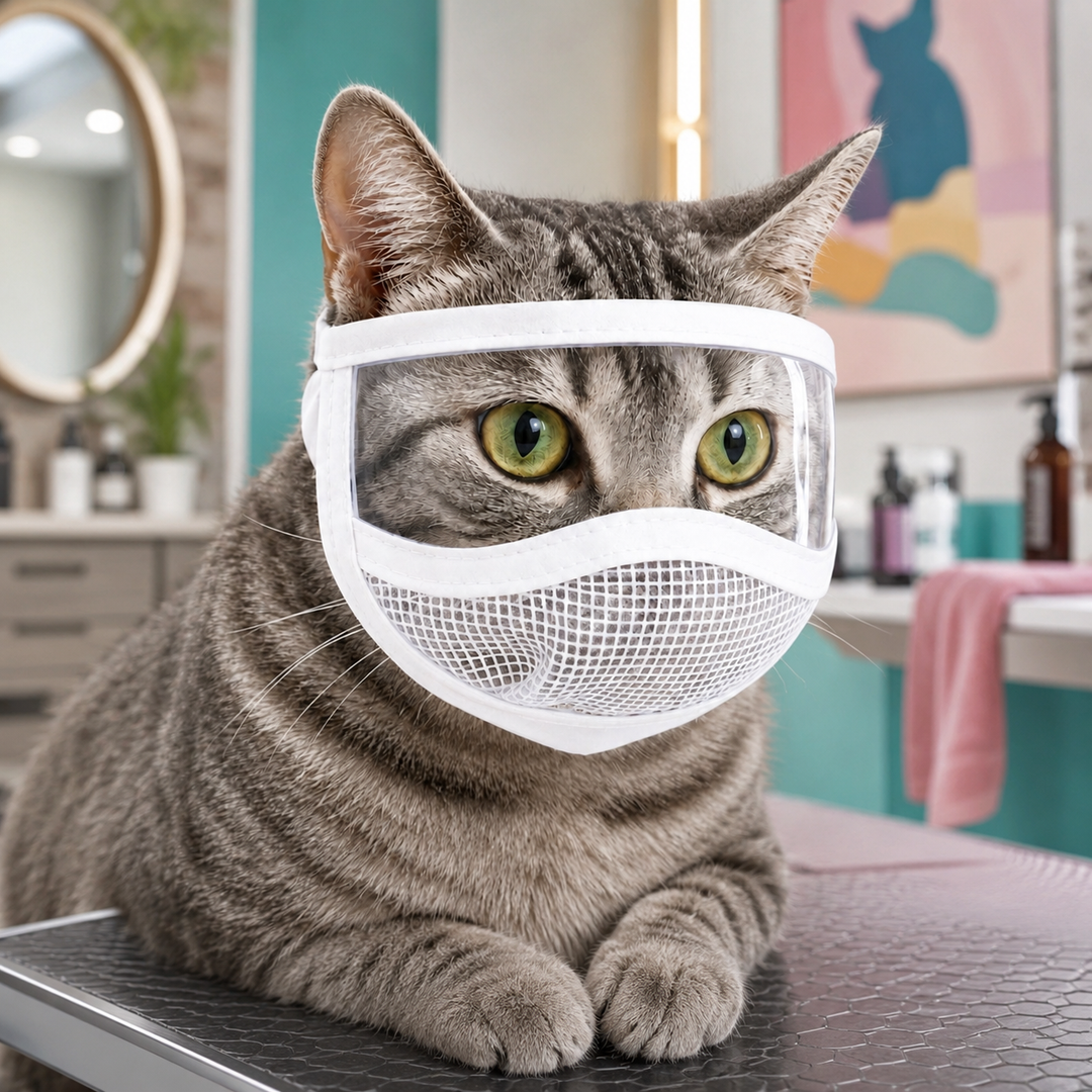Clear-View Cat Grooming Shield for Nail Trims & Ear Cleaning