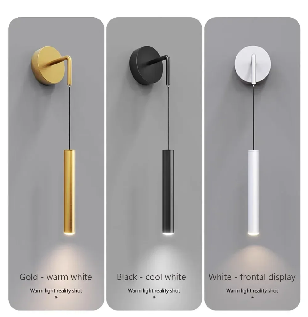 Modern Aluminium LED Wall Light – Minimalist Bedside Reading Sconce |