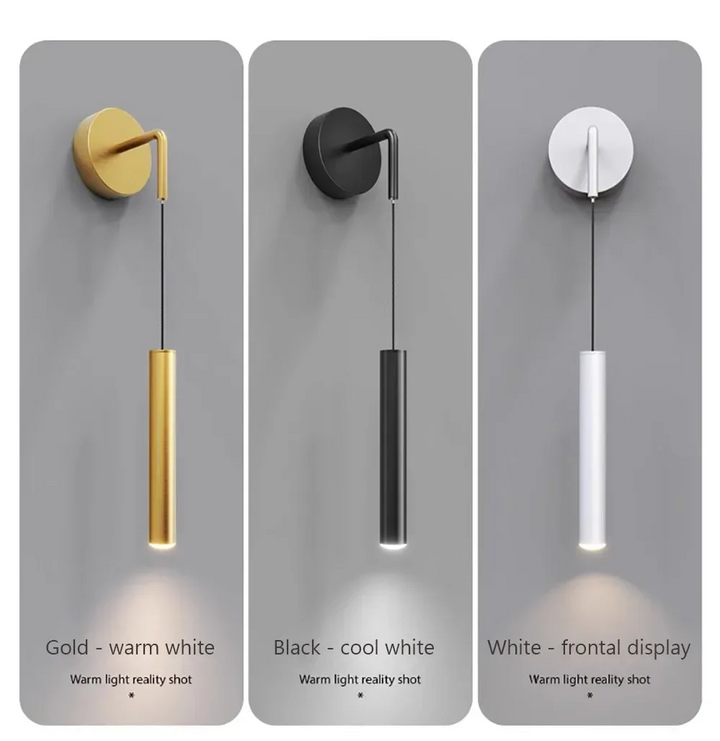 Modern Aluminium LED Wall Light – Minimalist Bedside Reading Sconce |