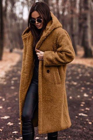 Women's Cosy Long Teddy Coat