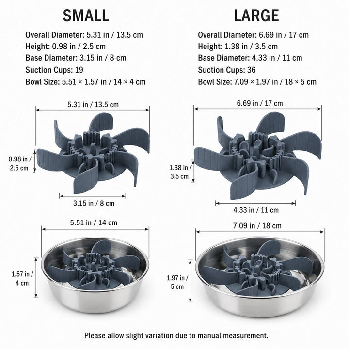 Fishbone Slow Feeder Bowl Insert for Fast-Eating Dogs