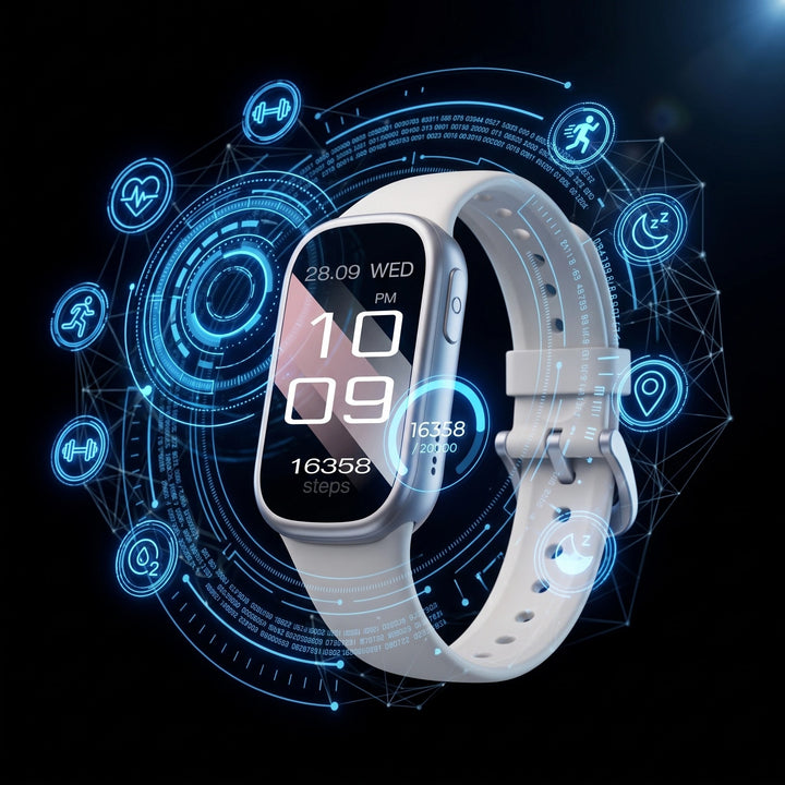 Fitness Smartwatch with IP68 Water Resistance, LCD Display and 7 Day Battery