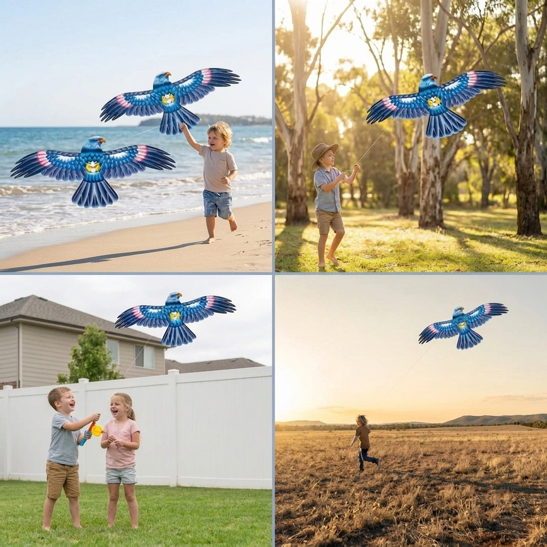 Flapping Bird Kite for Kids with Reel Handle for Outdoor Garden Play