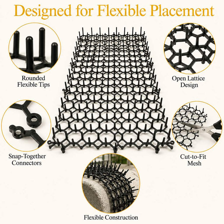 Flexible Cat Deterrent Mat for Sofas & Gardens | Protect Furniture and Plants