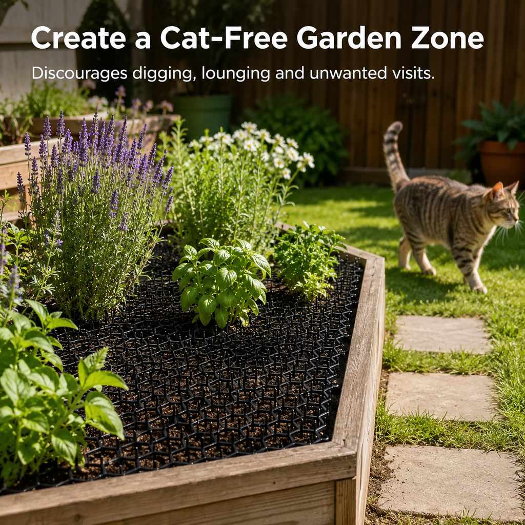 Flexible Cat Deterrent Mat for Sofas & Gardens | Protect Furniture and Plants