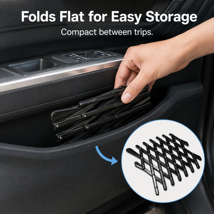 Expandable Dog Car Window Guard for Car Rides | Adjustable Rear Window Barrier for Curious Dogs