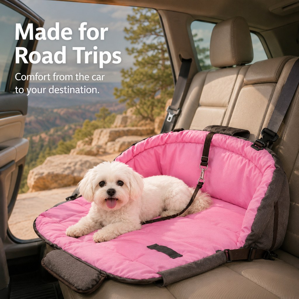 2-in-1 Foldable Dog Travel Bed & Carry Bag