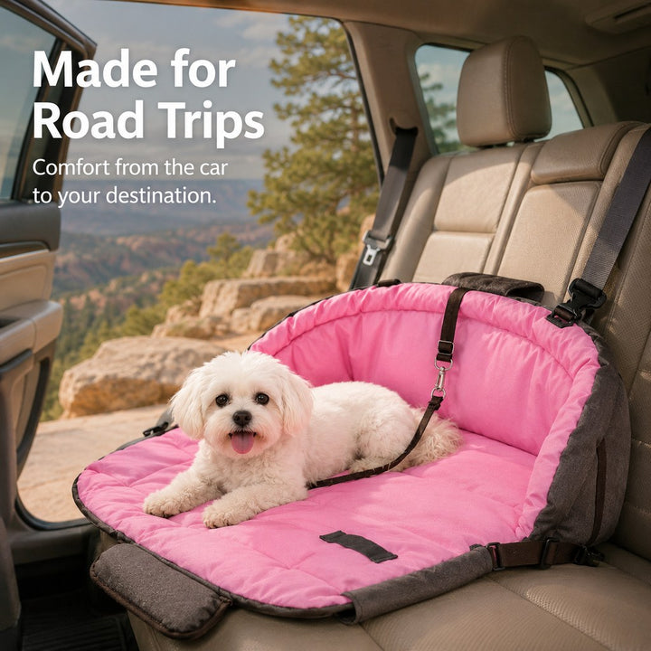 2-in-1 Foldable Dog Travel Bed & Carry Bag