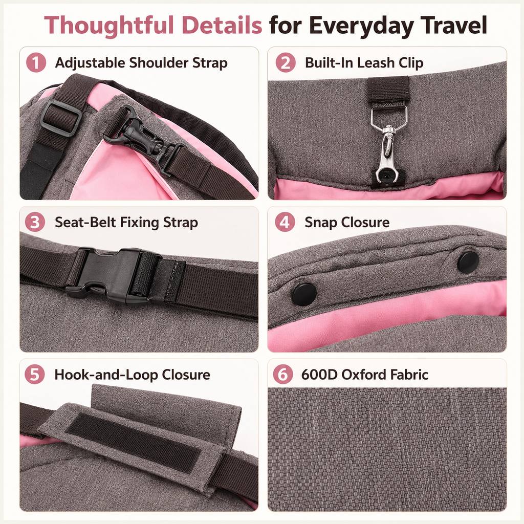 2-in-1 Foldable Dog Travel Bed & Carry Bag