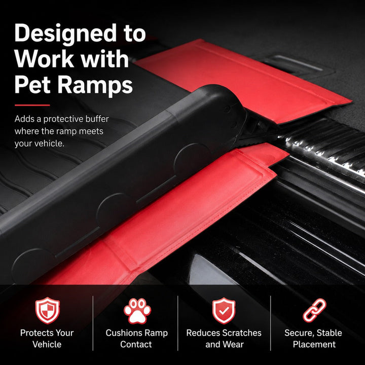 Foldable Pet Ramp Bumper Protector Mat for SUVs