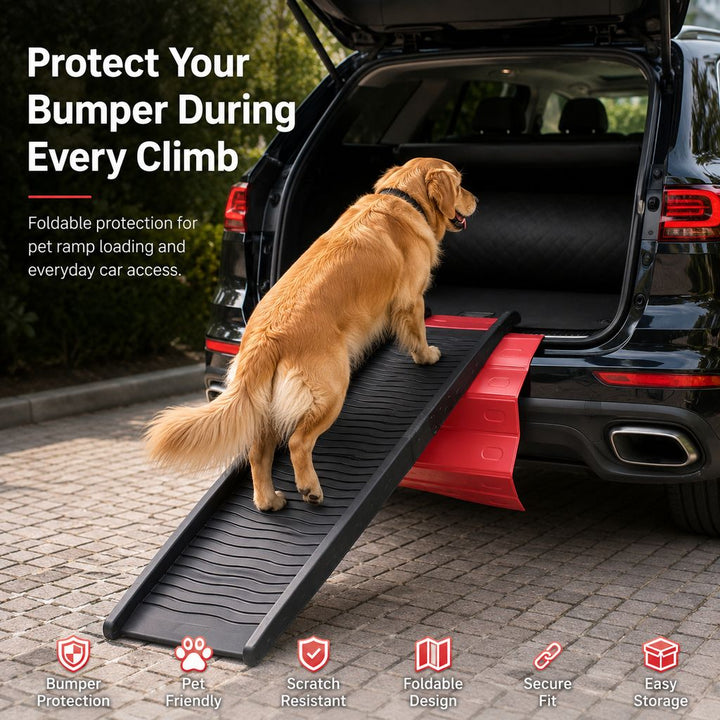 Foldable Pet Ramp Bumper Protector Mat for SUVs
