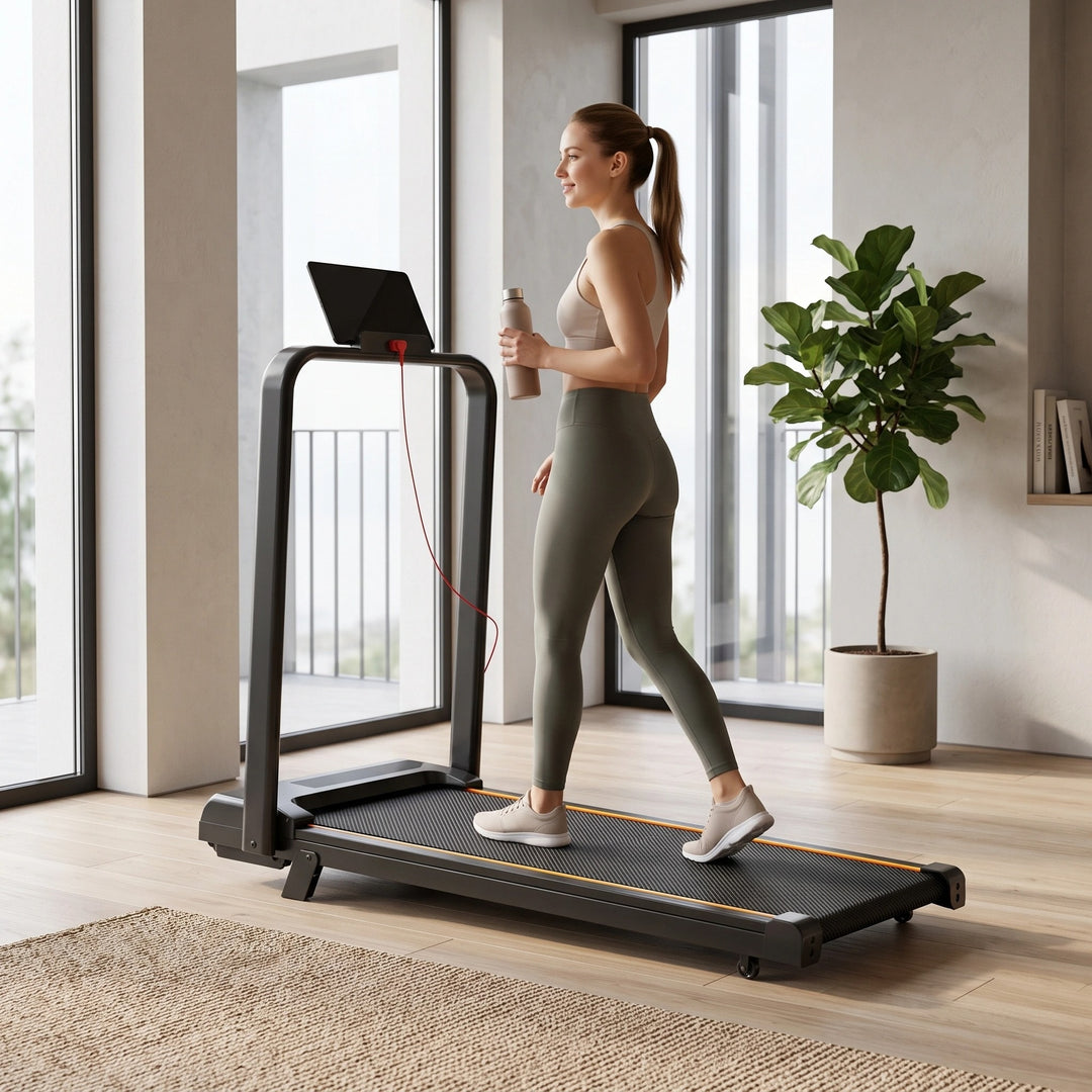 Foldable Walking Pad Treadmill with Bluetooth App Control