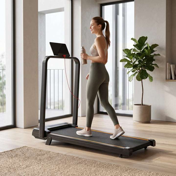 Foldable Walking Pad Treadmill with Bluetooth App Control