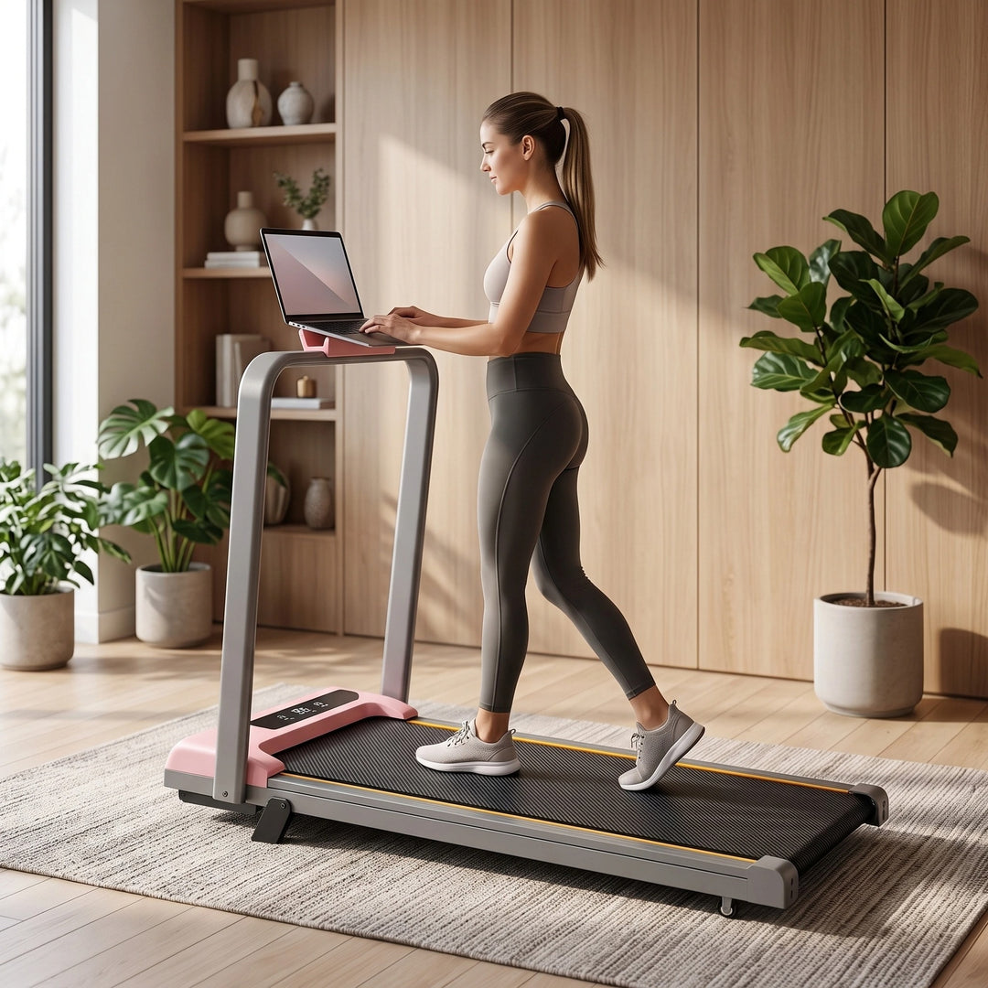 Foldable Walking Pad Treadmill with Bluetooth App Control