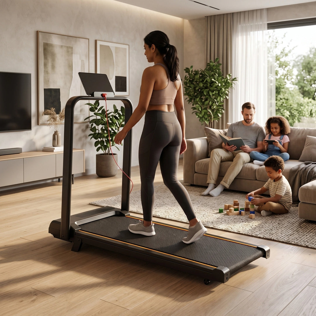Foldable Walking Pad Treadmill with Bluetooth App Control
