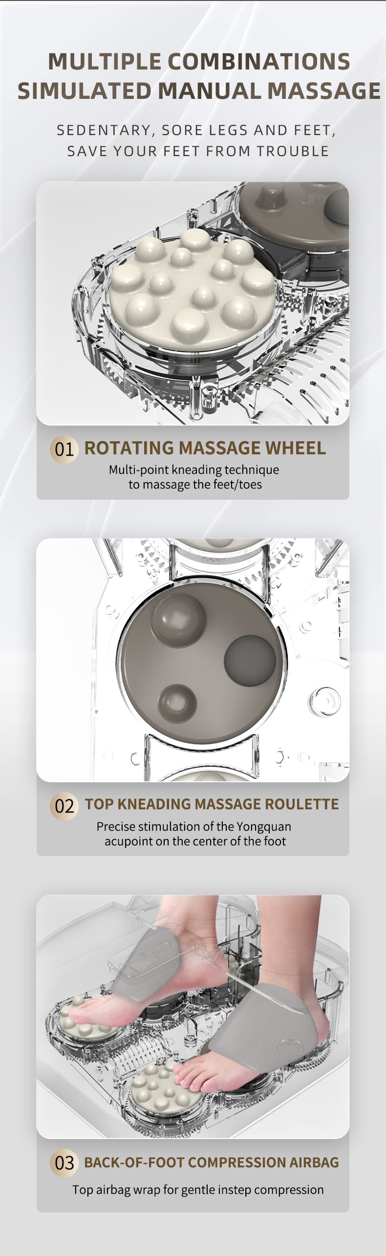 FootEase – Deep Kneading Foot Massager